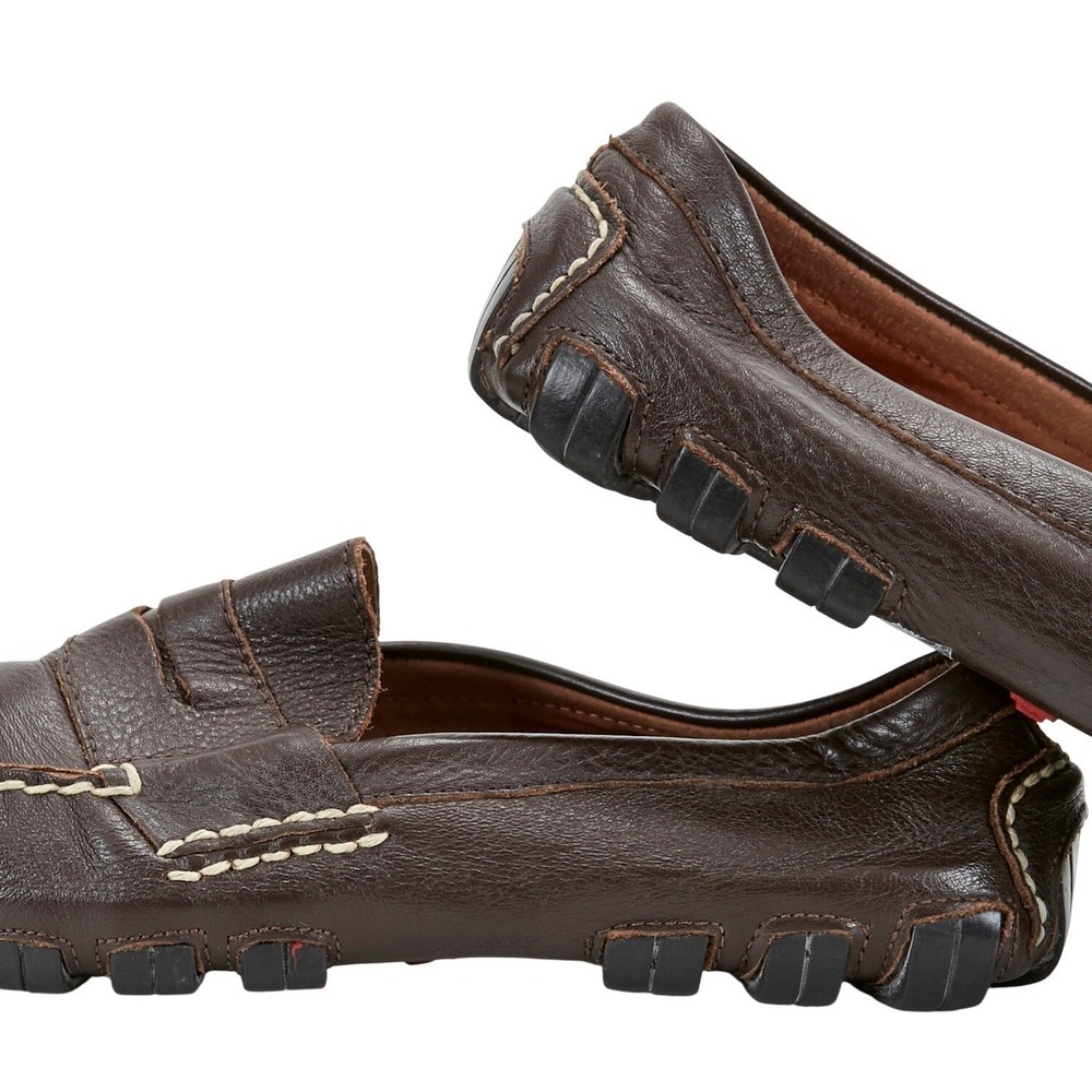 Polo‎ Ralph Lauren Arkley Penny Loafers Men's 8D Brown Leather Driving Mocs 1934
